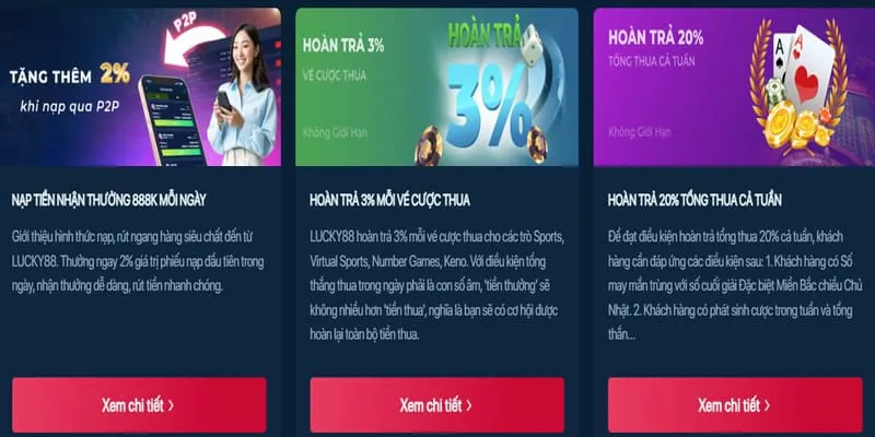 Hoàn trả cao hơn cho thành viên VIP